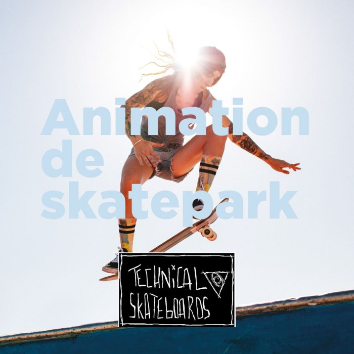 Animation de skatepark par Technical Skateboards
