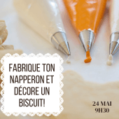 Semaine intergénérationnelle – Fabrique ton napperon et décore ton biscuit